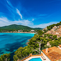 Buy canvas prints of Beautiful view of Canyamel coast bay on Mallorca by Alex Winter