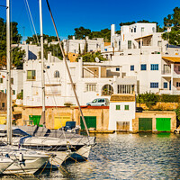 Buy canvas prints of Harbor marina of Cala D'or by Alex Winter