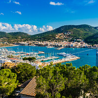 Buy canvas prints of Panoramic view of the bay of Port de Andratx by Alex Winter