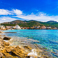 Buy canvas prints of Serene Beauty of Sant Elm Bay by Alex Winter