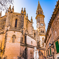 Buy canvas prints of The Majestic Church Square of Manacor by Alex Winter