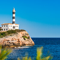 Buy canvas prints of lighthouse at coast cape in Portocolom by Alex Winter