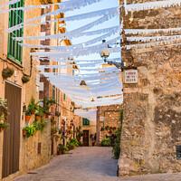 Buy canvas prints of Alley in old mediterranean village of Valldemossa by Alex Winter