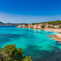 Buy canvas prints of Beautiful view of Sant Elm seaside by Alex Winter
