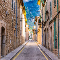 Buy canvas prints of street at the old town of Soller by Alex Winter