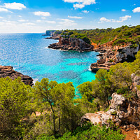 Buy canvas prints of Rough cliffs coast of Majorca by Alex Winter