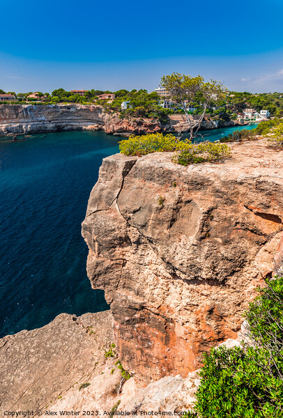 Beautiful cliffs rocks at the coast on Mallorca Picture Board by Alex Winter
