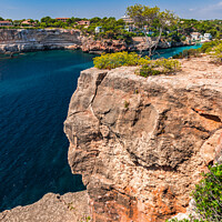 Buy canvas prints of Beautiful cliffs rocks at the coast on Mallorca by Alex Winter