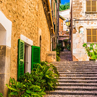 Buy canvas prints of Old village of Fornalutx on Majorca by Alex Winter