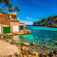 Buy canvas prints of Cala Llombards beach by Alex Winter