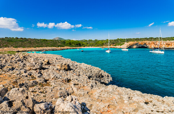Balearic islands, Cala Varques Picture Board by Alex Winter