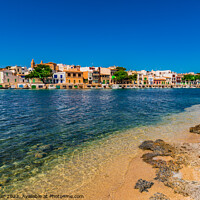 Buy canvas prints of View of Porto Colom harbour by Alex Winter