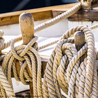Buy canvas prints of The Majestic Beauty of Nautical Ropes by Alex Winter