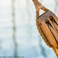 Buy canvas prints of Nautical pulley by Alex Winter