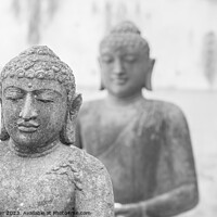 Buy canvas prints of Serene Two Buddha statues by Alex Winter