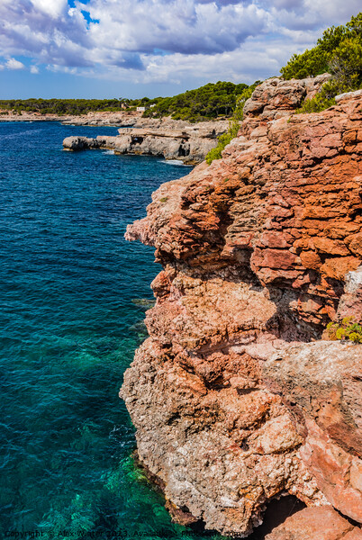 Rocky coast on Mallorca Picture Board by Alex Winter