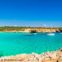 Buy canvas prints of Panorama view of Cala Varques Mallorca  by Alex Winter
