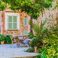Buy canvas prints of Serene Mediterranean Garden Paradise by Alex Winter