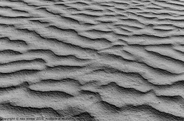 Close-up of sand dune background texture Picture Board by Alex Winter