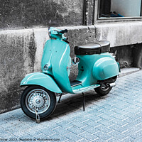 Buy canvas prints of Old motor scooter by Alex Winter