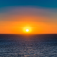 Buy canvas prints of Idyllic sunset sea view by Alex Winter
