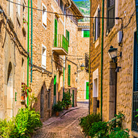 Buy canvas prints of idyllic mediterranean street, Village by Alex Winter