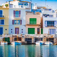 Buy canvas prints of Mallorca, Colourful Porto Colom by Alex Winter