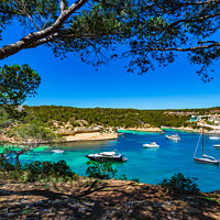 Buy canvas prints of Idyllic view of Portals Vells beaches by Alex Winter