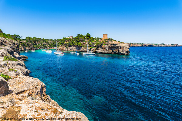Idyllic bay of Cala Pi beach Majorca Picture Board by Alex Winter