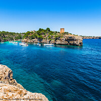 Buy canvas prints of Idyllic bay of Cala Pi beach Majorca by Alex Winter