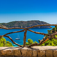 Buy canvas prints of Beautiful view of idyllic bay by Alex Winter
