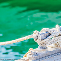 Buy canvas prints of Detail image of tied knot by Alex Winter