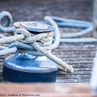 Buy canvas prints of Winch and rope by Alex Winter