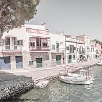 Buy canvas prints of Traditional houses at the old town of Portocolom on Mallorca, Spain Balearic islands by Alex Winter