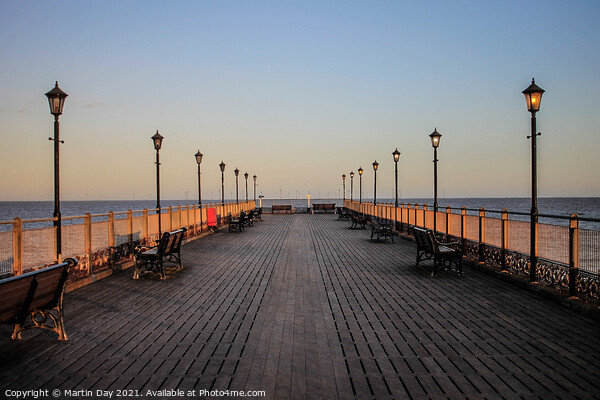 Golden Hour at Skegness Pier Picture Board by Martin Day