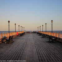 Buy canvas prints of Golden Hour at Skegness Pier by Martin Day