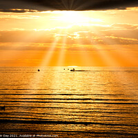 Buy canvas prints of Jet Skiing at Sunset, The Wash, Hunstanton by Martin Day
