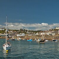 Buy canvas prints of Serene Moorings in Mevagissey by Martin Day