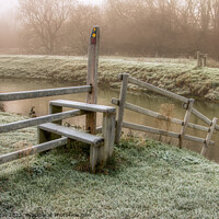 Buy canvas prints of The Frosty Stile by Martin Day
