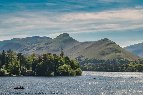 Majestic Landscape of Derwentwater Picture Board by Martin Day