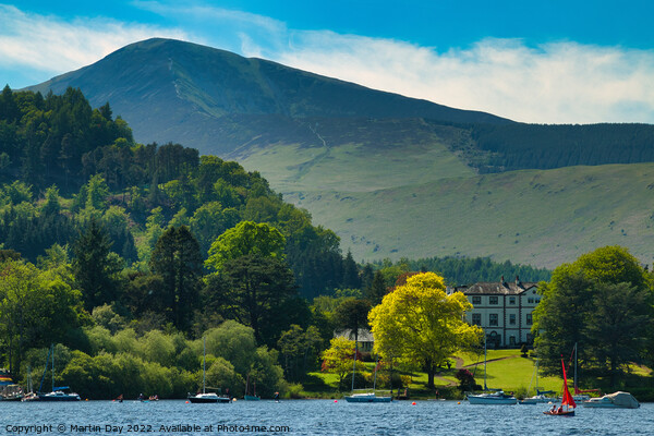 Derwent Bank Hotel and Grisedale Pike. Picture Board by Martin Day