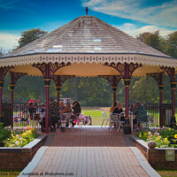 Buy canvas prints of The Vibrant Bandstand of Skegness by Martin Day