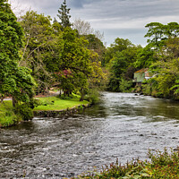 Buy canvas prints of Serene Flowing River at Keswick by Martin Day