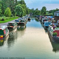 Buy canvas prints of Serenity on the Busy Grand Union Canal by Martin Day