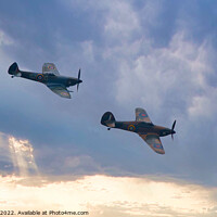 Buy canvas prints of Majestic WWII Planes in Flight by Martin Day