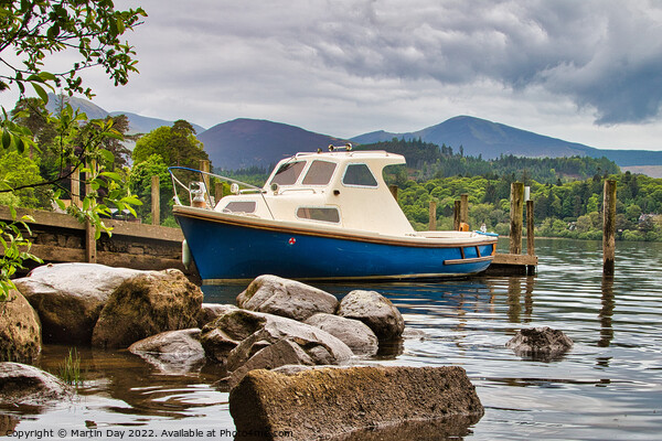 Moored on Derwentwater Picture Board by Martin Day
