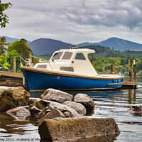 Buy canvas prints of Moored on Derwentwater by Martin Day