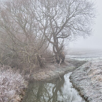 Buy canvas prints of Enchanting Winter Morning Along The River Bain by Martin Day
