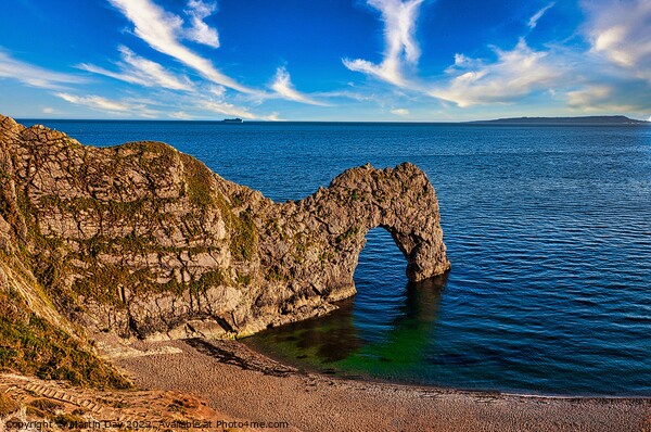 Durdle Door and The Isle of Portland Picture Board by Martin Day