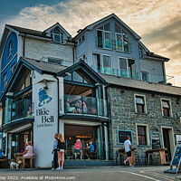 Buy canvas prints of The Blue Bell Deli and Bistro New Quay Wales by Martin Day